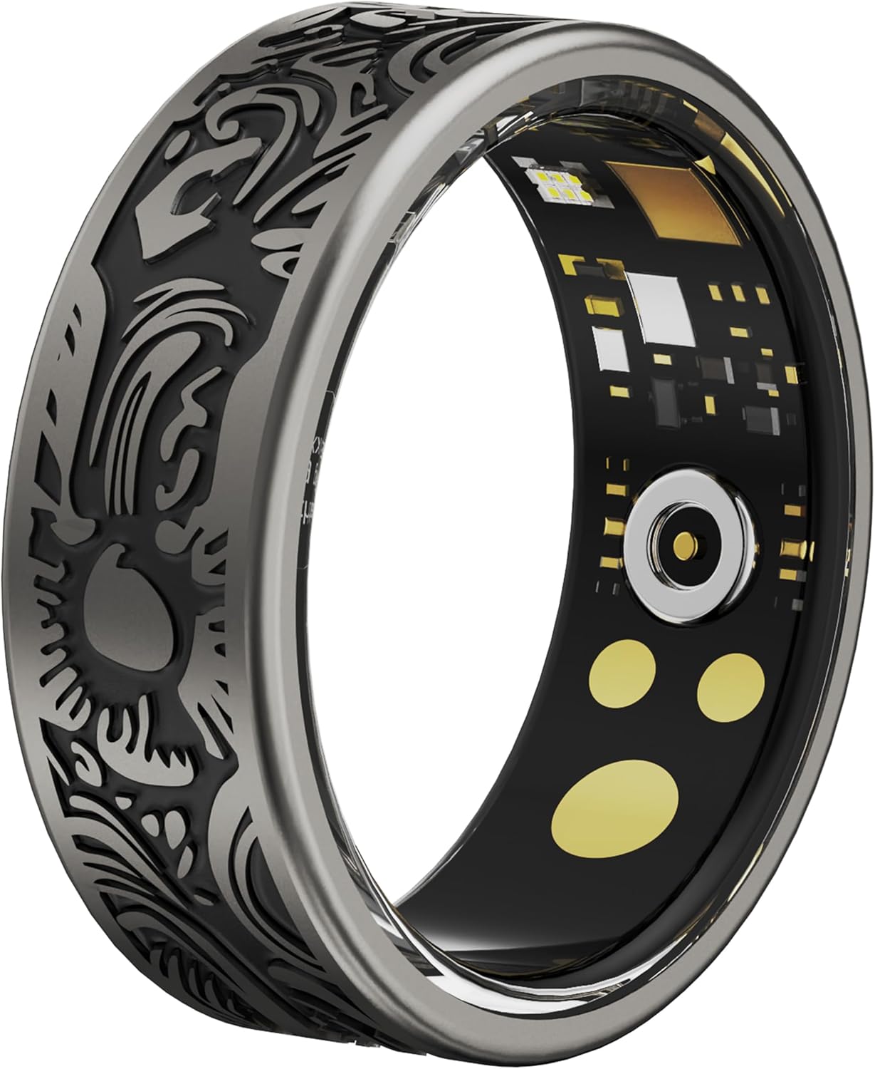 CNBRO vintage-style signet smart ring